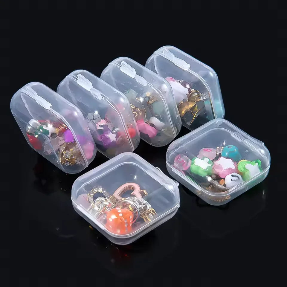 Small Plastic Storage Box for Jewelry Beads and Earring Organizer - Smarsty