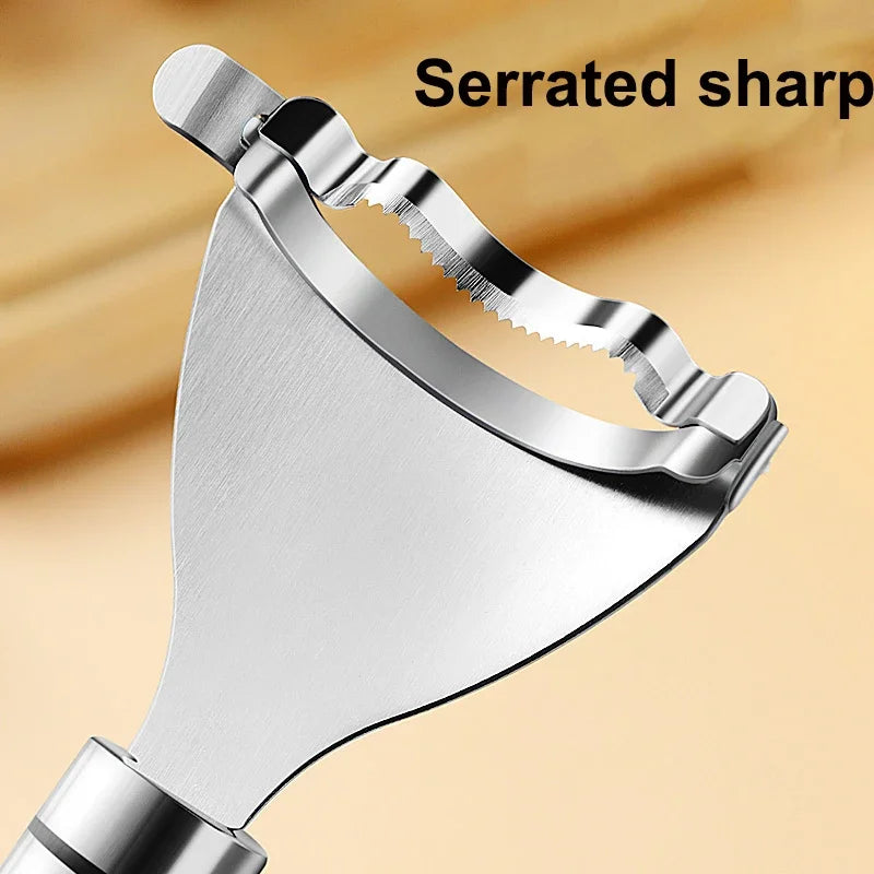 Stainless Steel Corn Peeler Serrated Corn Stripper Peelers Cob Shaver Planer Thresher Cutter Kitchen Fruit Vegetable Gadget Tool by Smarsty