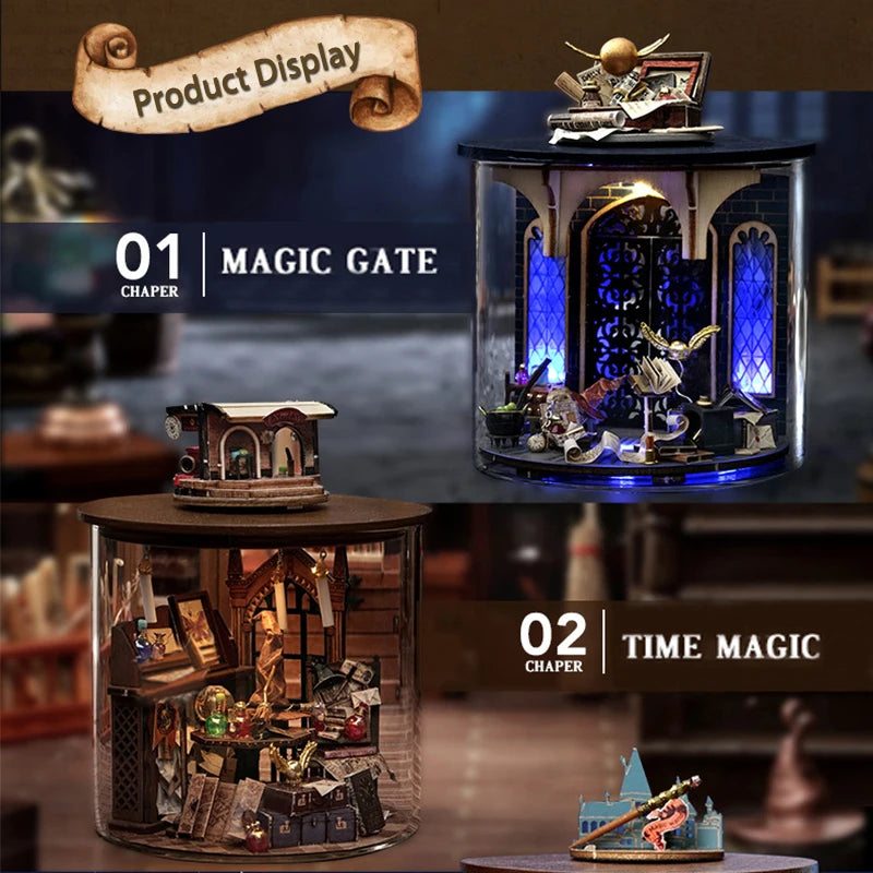 Mini DIY Kit For Doll House Making And Assembling Room Models Toys Home And Bedroom Decorations With Furniture Wooden Crafts by Smarsty