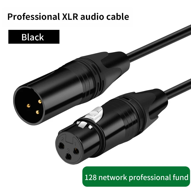 XLR Male to Female Cable for Professional Audio Extension - Smarsty