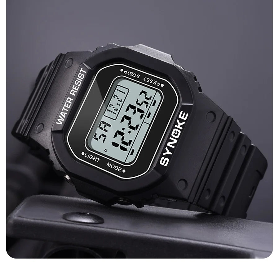 SYNOKE Outdoor Military Digital Watch for Men Waterproof Luminous Sports Timepiece - Smarsty