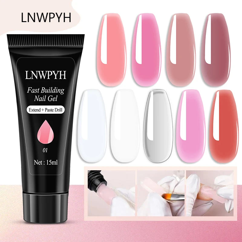 Professional Gel Nail Polish Kit with UV LED Dryer - Smarsty