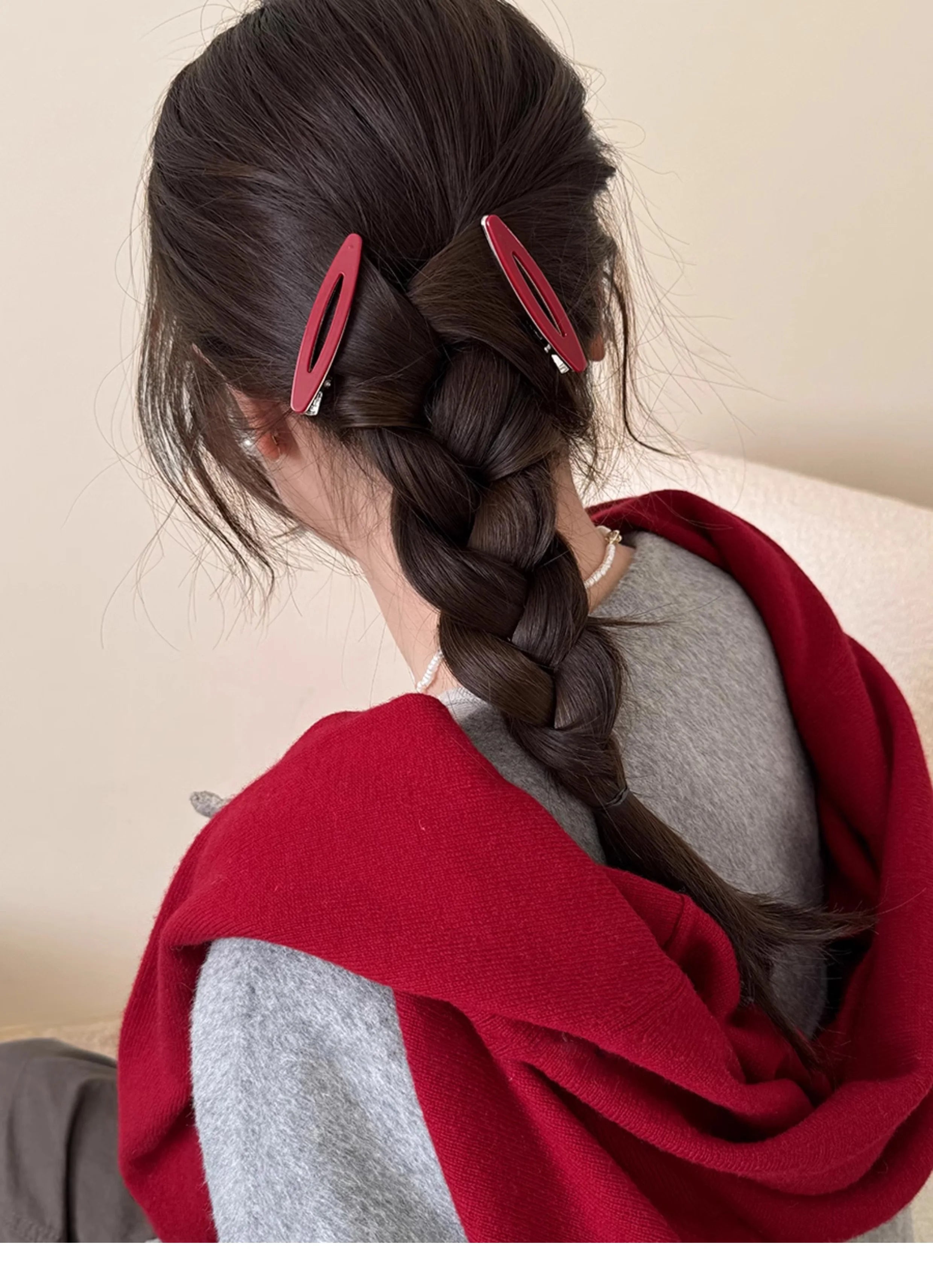 Colorful Acetate Hair Clips Set for Women - Smarsty