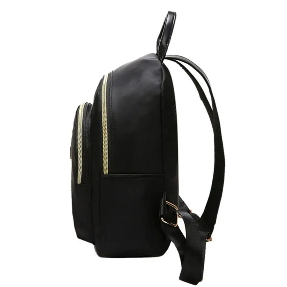 Women's Multi-Function Fashion Girl Oxford Daypack Travel Cute Mini Backpack Men Shoulder Bag Black Purse Hot - Smarsty