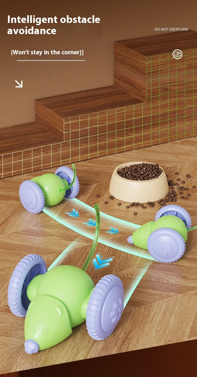 Interactive Electric Mouse Toy for Cats with Obstacle Avoidance - Smarsty