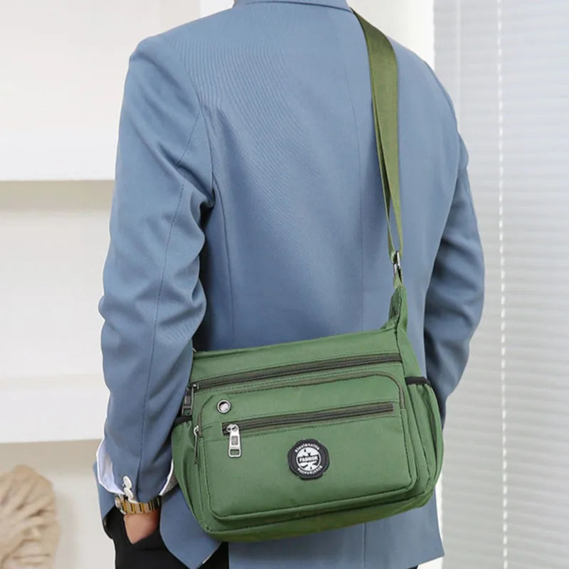 Mens Messenger Bag Crossbody Satchel Waterproof Oxford - Smarsty