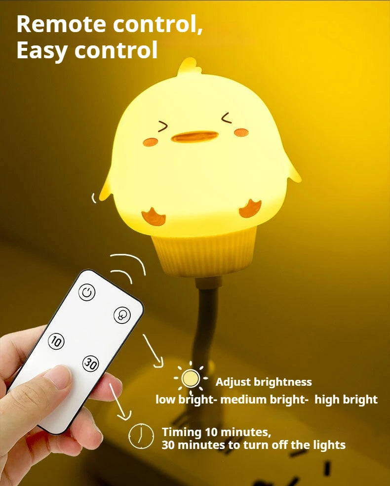Cute Cartoon LED Night Light with Remote Control for Kids - Smarsty