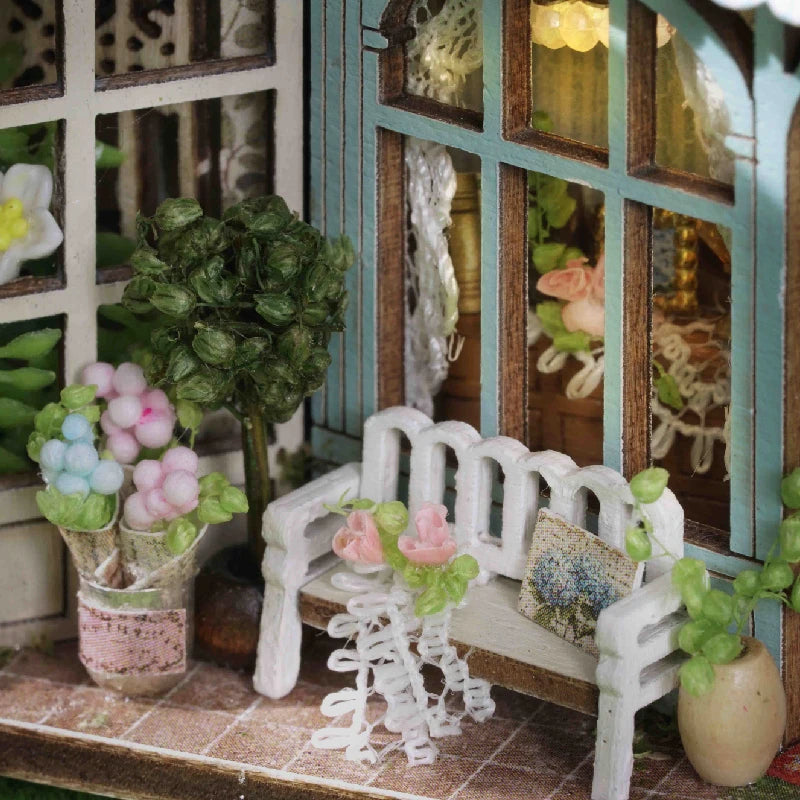 Wooden Miniature Doll House 3D Puzzle Assembly Building Model Kit Small Room Toys Home With Furniture Lighting Wooden Craft Gift by Smarsty