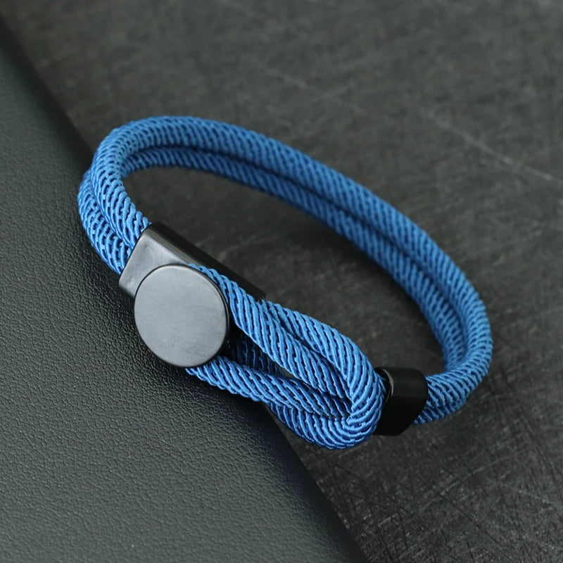 Men's Double Layer Rope Bracelet Gift for Him - Smarsty