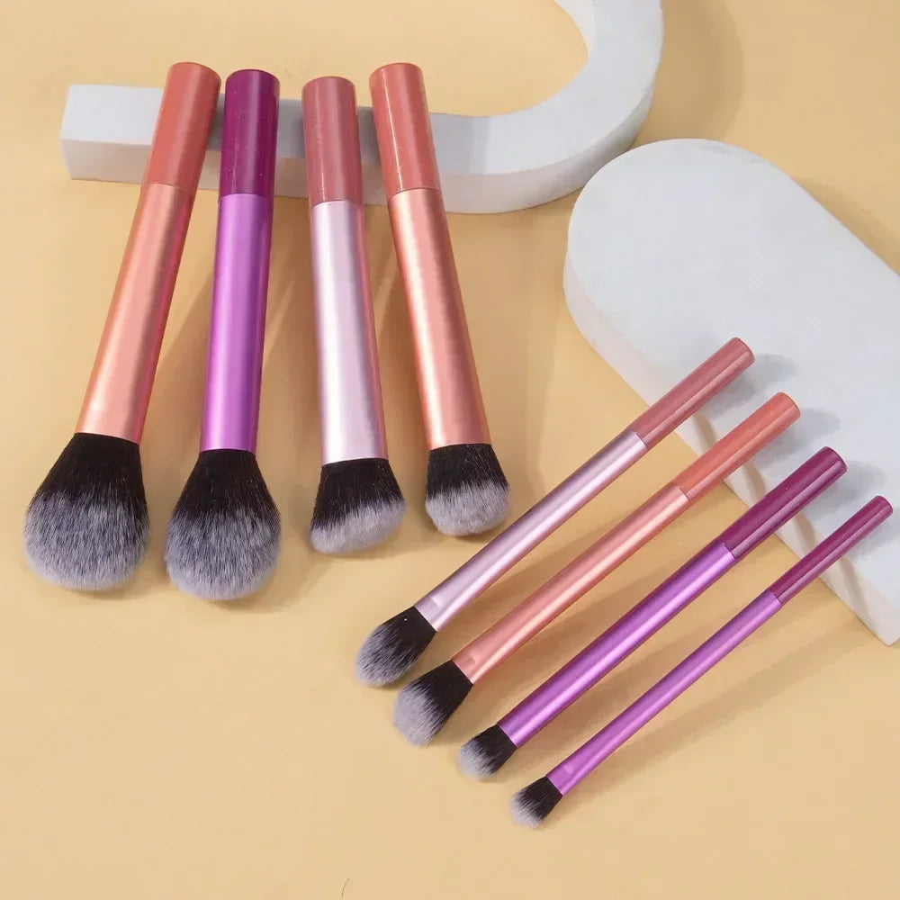 Soft Synthetic Hair Makeup Brush Kit for Flawless Application - Smarsty