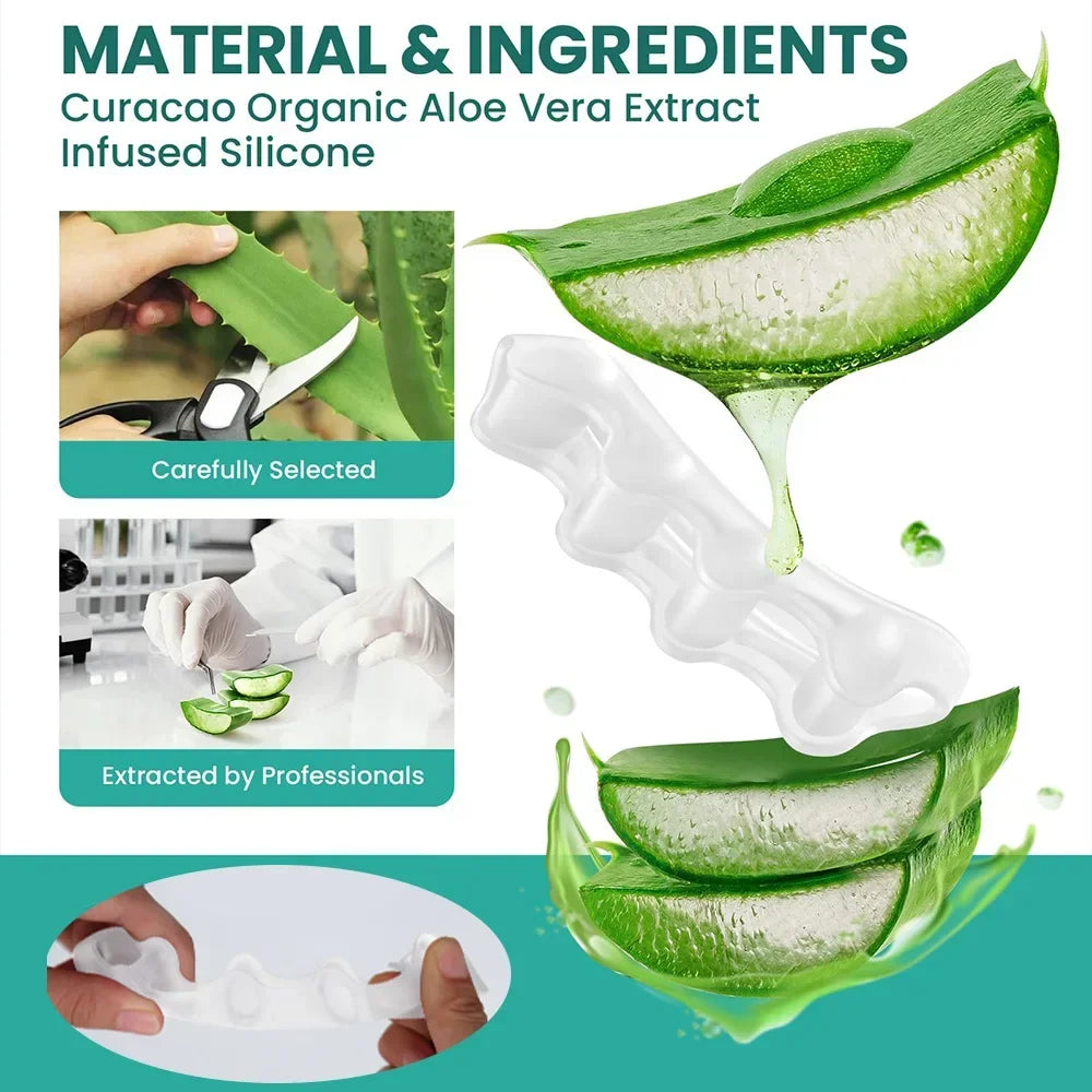 Silicone Toe Separator Bunion Corrector for Foot Care - Smarsty