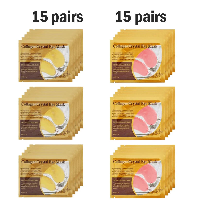 Gold Collagen Crystal Eye Masks for Dark Circles and Puffiness - Smarsty