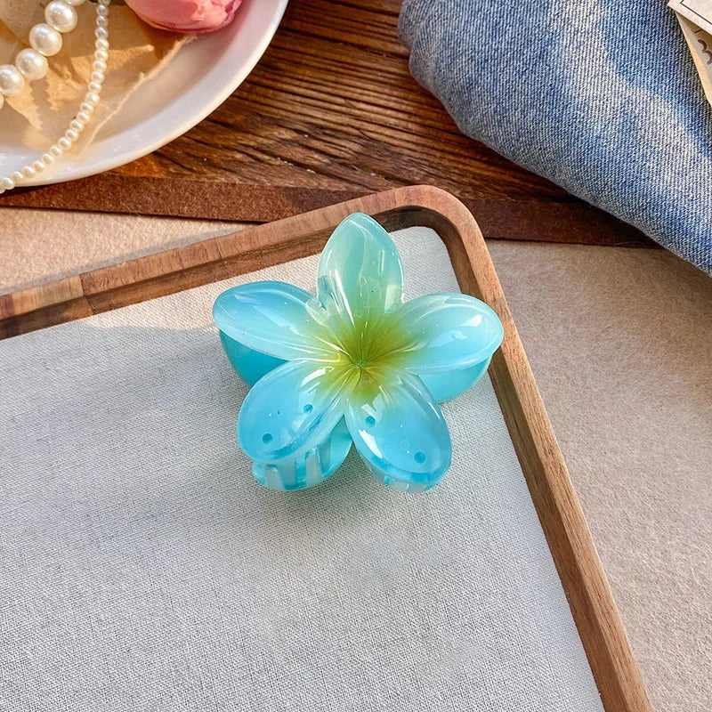 Five-Petal Flower Acrylic Hair Clip for Summer Style - Smarsty