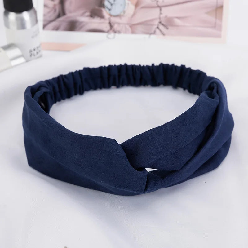 2024 New Design Fashion Women Summer Style Headbands Bohemian Girl Cross Turban Bandage Bandanas Hairbands Hair Accessories - Smarsty