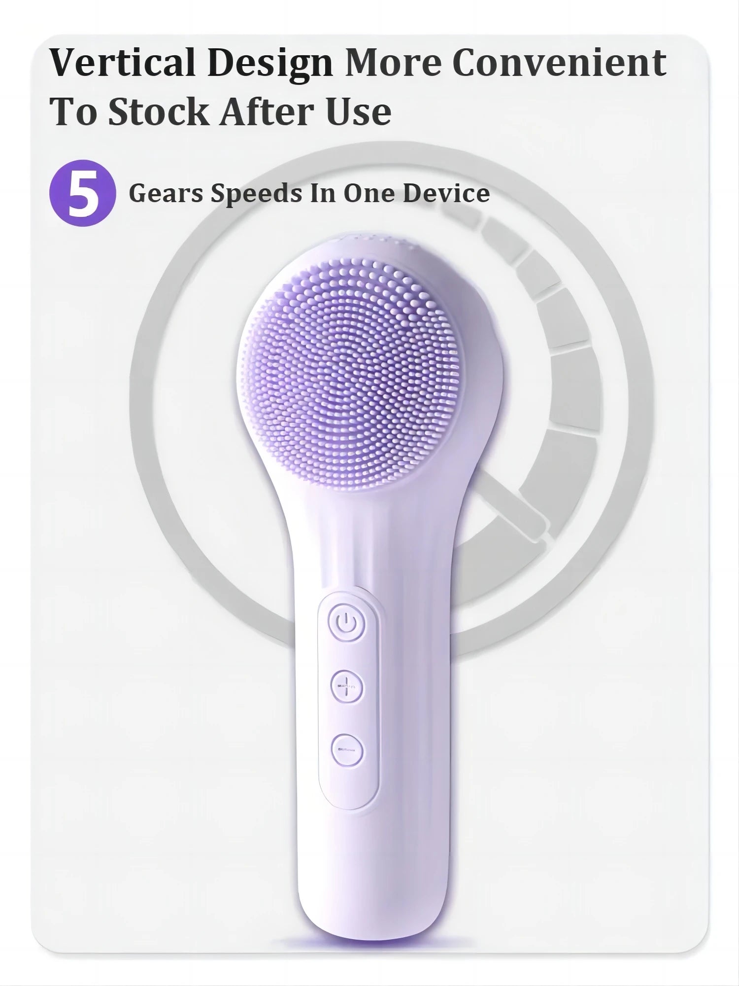 Electric Silicone Face Scrubber with Heating Vibration - Smarsty