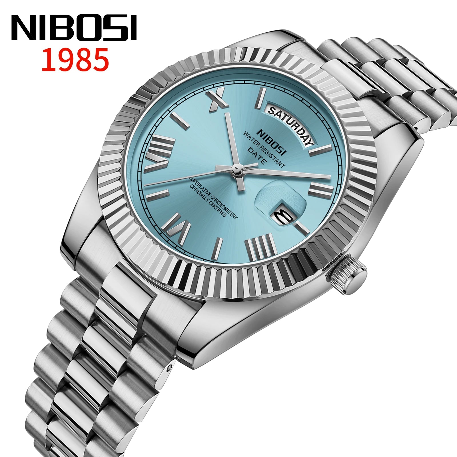 NIBOSI Luxury Stainless Steel Quartz Watch for Men - Smarsty