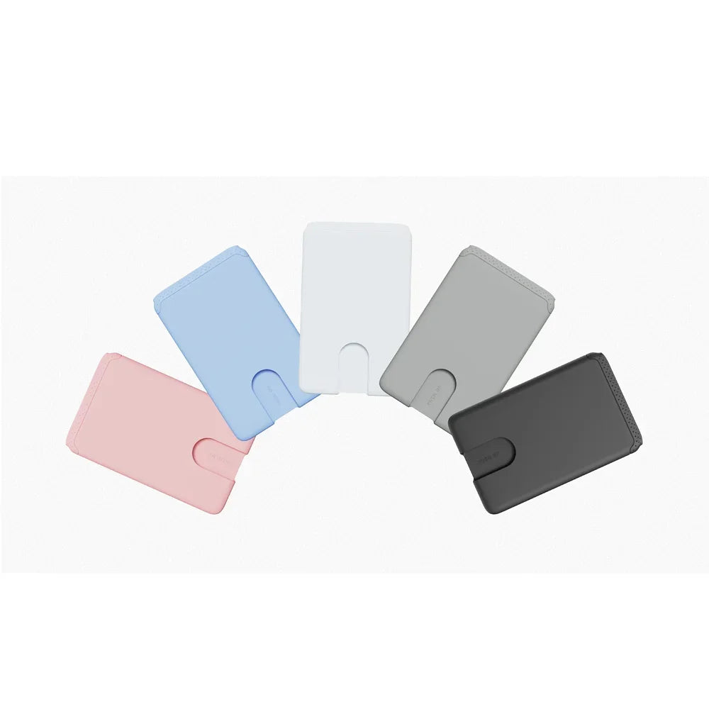Phone Holder Sticker Credit Card Holder 3M Adhesive Soft Silicone Mobile Phone Wallet Compatible for Iphone Android Samsung