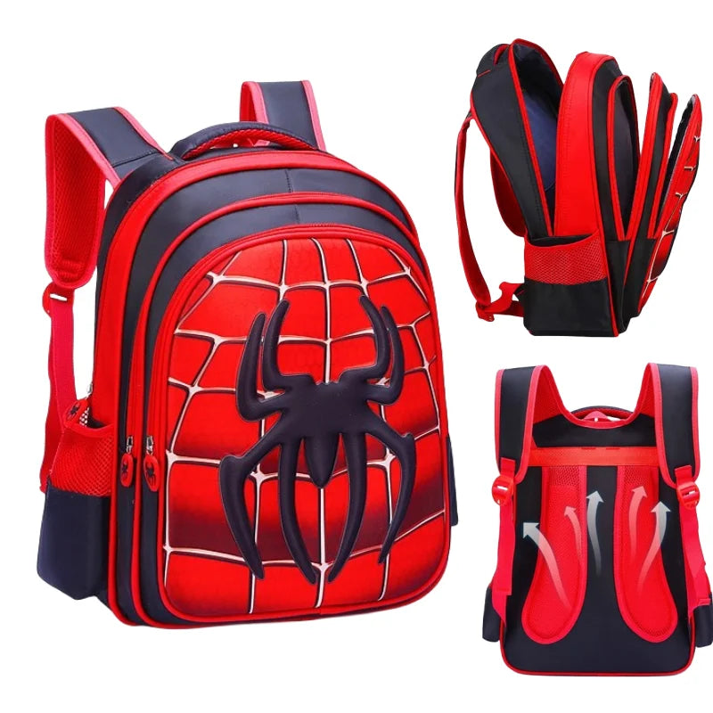 Durable 3D Spider Kids Backpack for Everyday Travel - Smarsty
