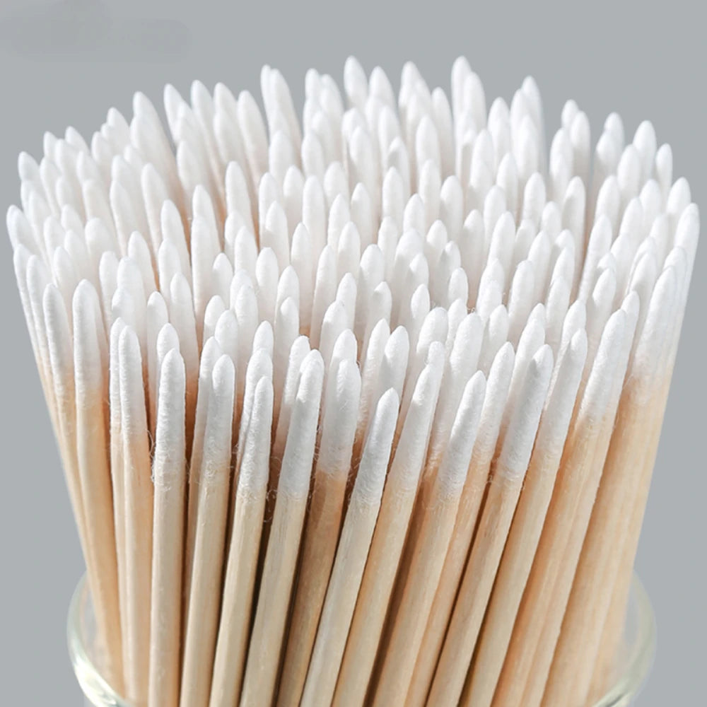 Wooden Tip Cotton Swabs for Nail Polish Removal - Smarsty