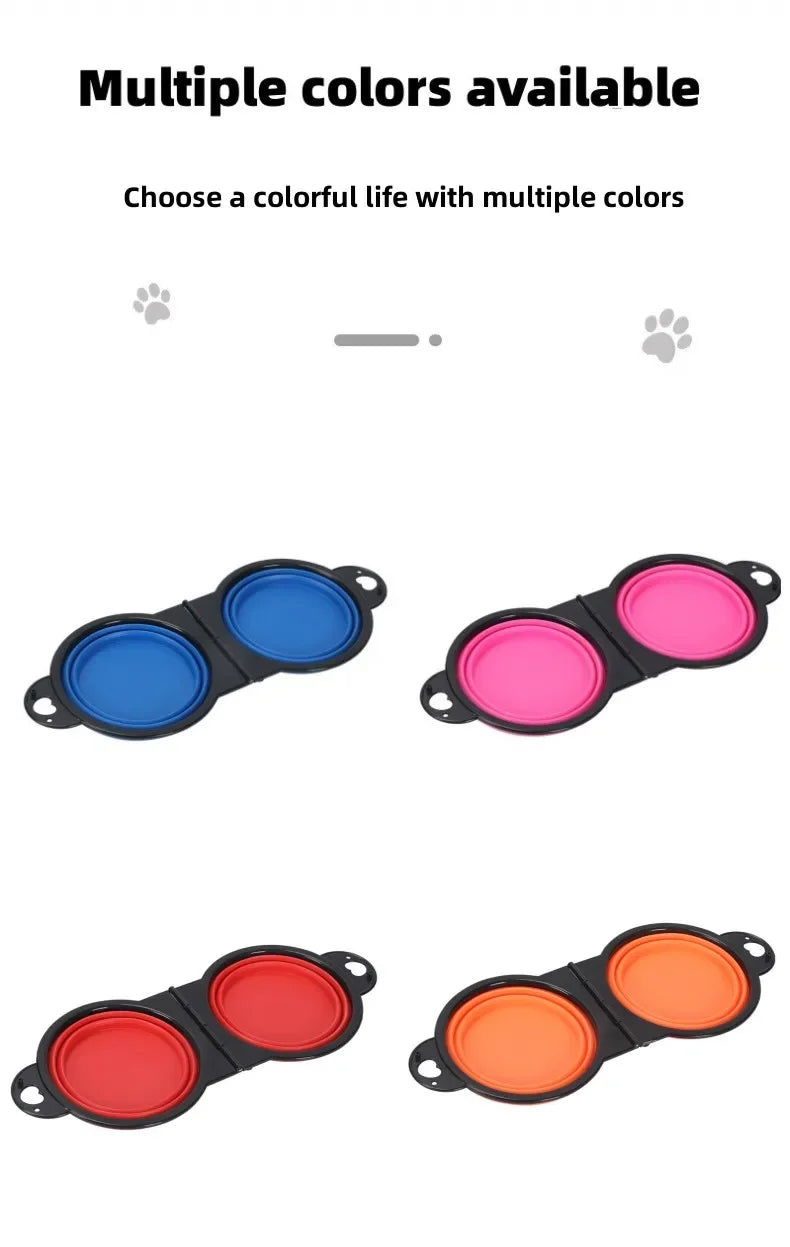 Foldable 2-in-1 Travel Bowl for Dogs and Cats - Smarsty