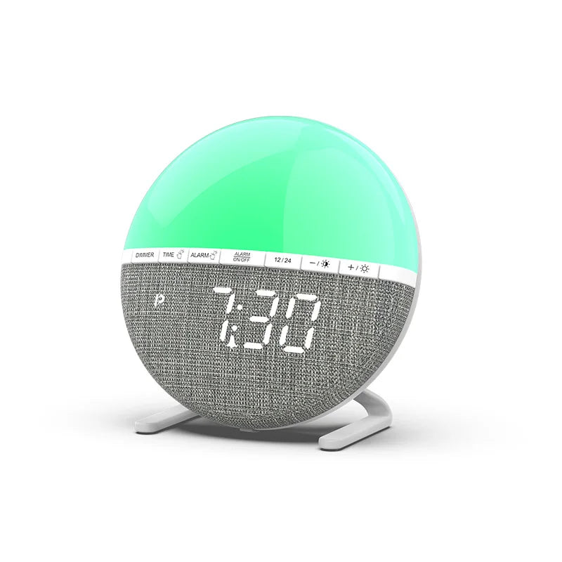 Wake Up Light Sunrise Alarm Clock with Natural Sounds - Smarsty