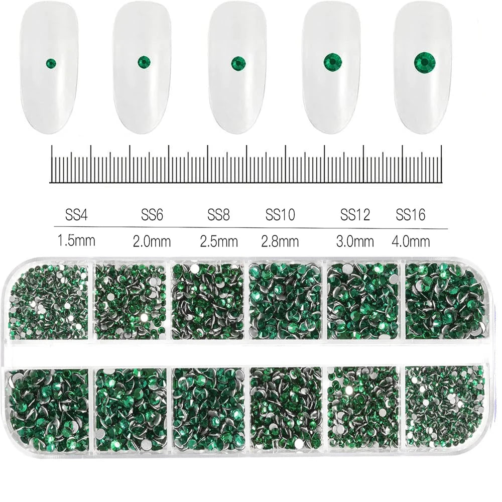 Mixed Nail Rhinestones with Shiny Clear Colors for Stunning Nail Art - Smarsty