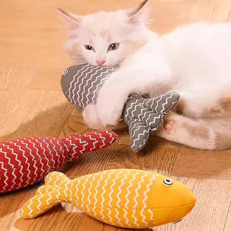 Interactive Cat Fish Toy With Catnip For Playful Kittens - Smarsty