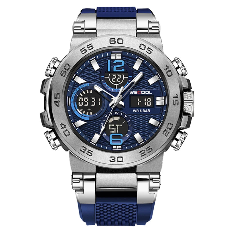 Wecool Waterproof Dual Display Alarm Clock Watch - Smarsty