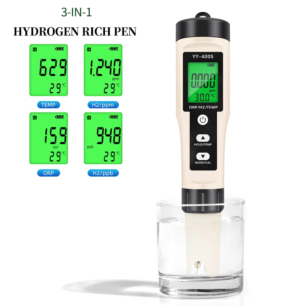 4 in 1 Water Quality Tester with Temperature and PH Calibration - Smarsty
