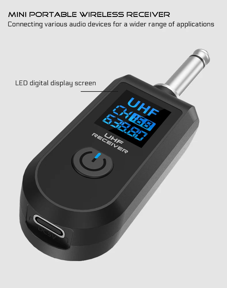 Wireless Microphone System with XLR and 6.5 Transmitter - Smarsty