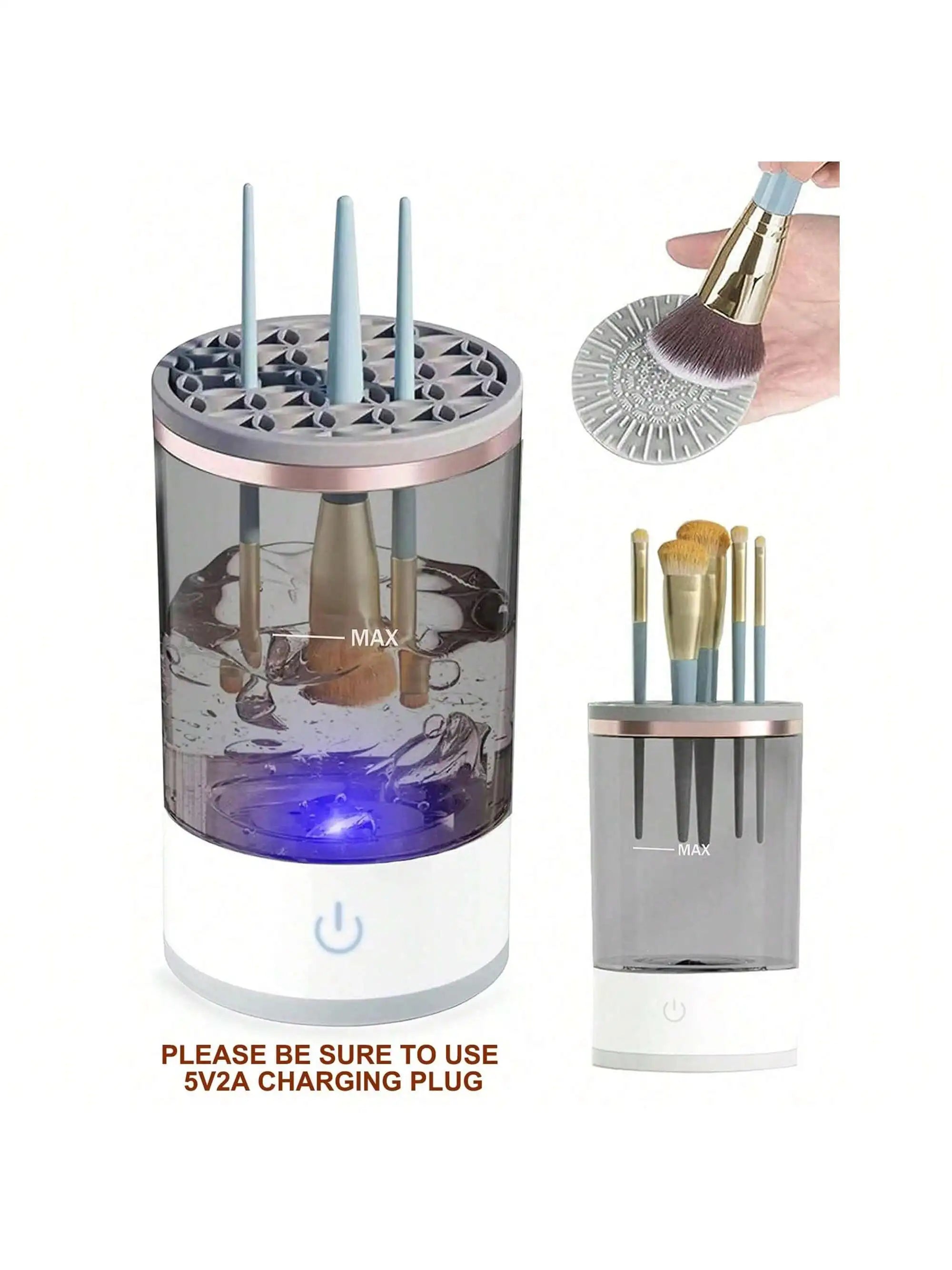 Electric Makeup Brush Cleaner Machine for Effortless Cleaning - Smarsty