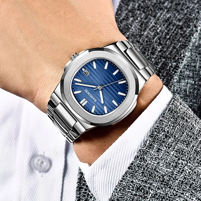 Luxury Waterproof Men's Quartz Watch with Automatic Date - Smarsty
