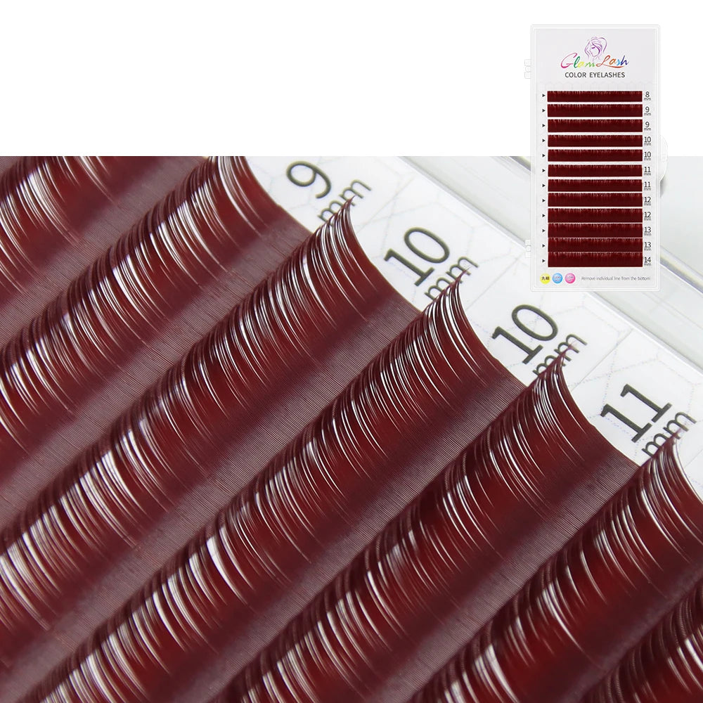 Glamlash Morandi Grey Colorful Individual Eyelash Extensions - Smarsty