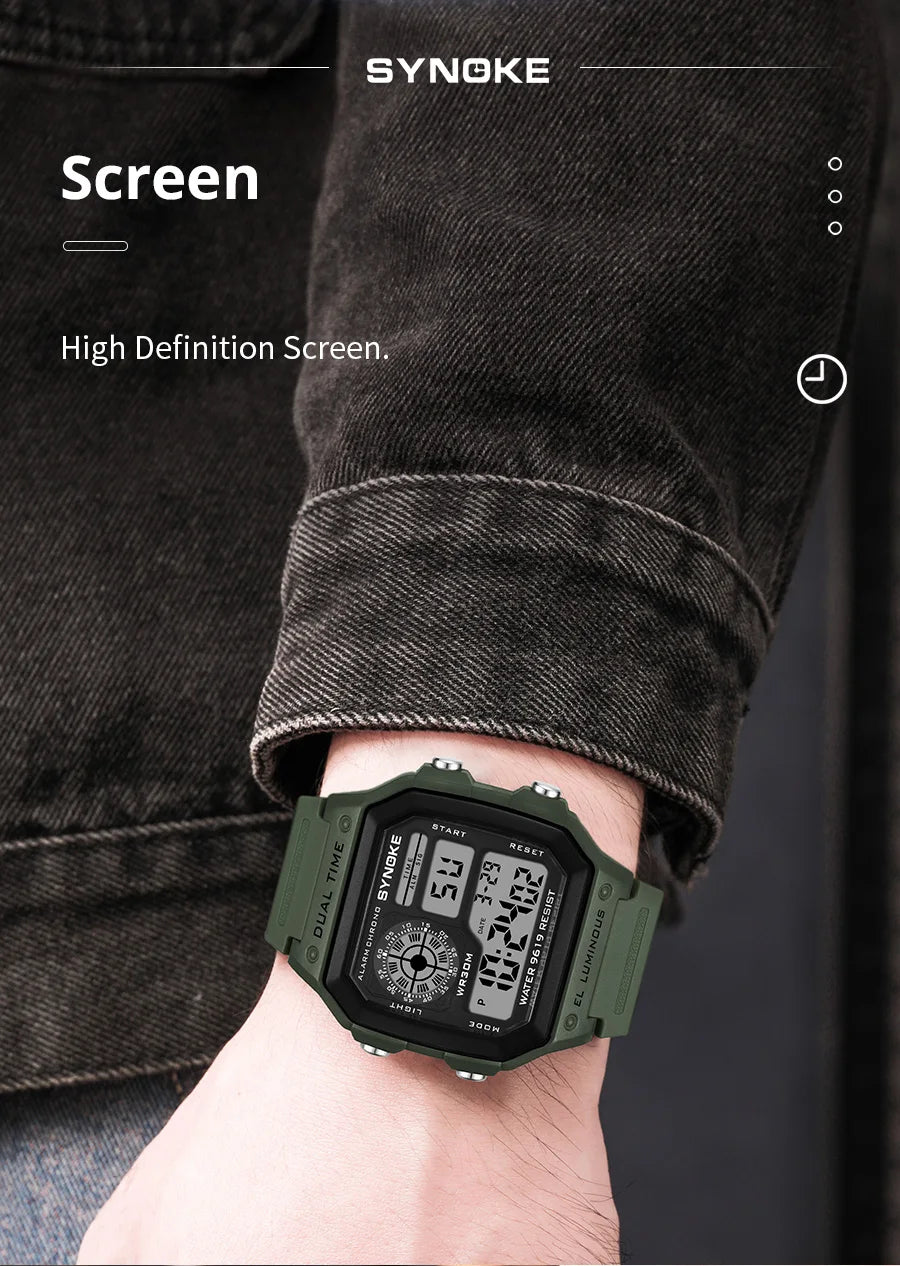 Waterproof Luminous Digital Sports Watch for Men and Women - Smarsty