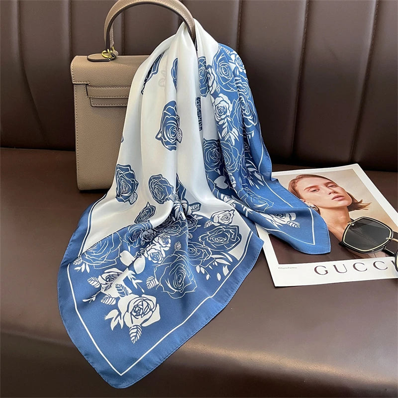 Luxury Silk Horse Print Scarf for Women - Smarsty