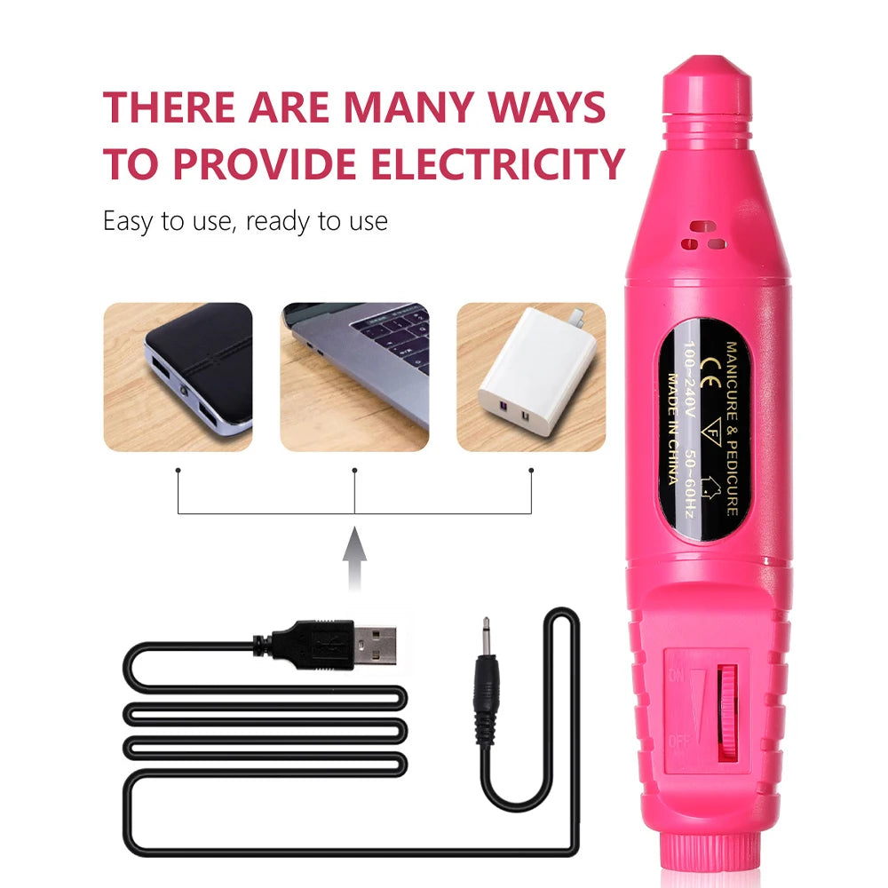 Portable 6 In 1 Electric Nail Drill Kit - Smarsty
