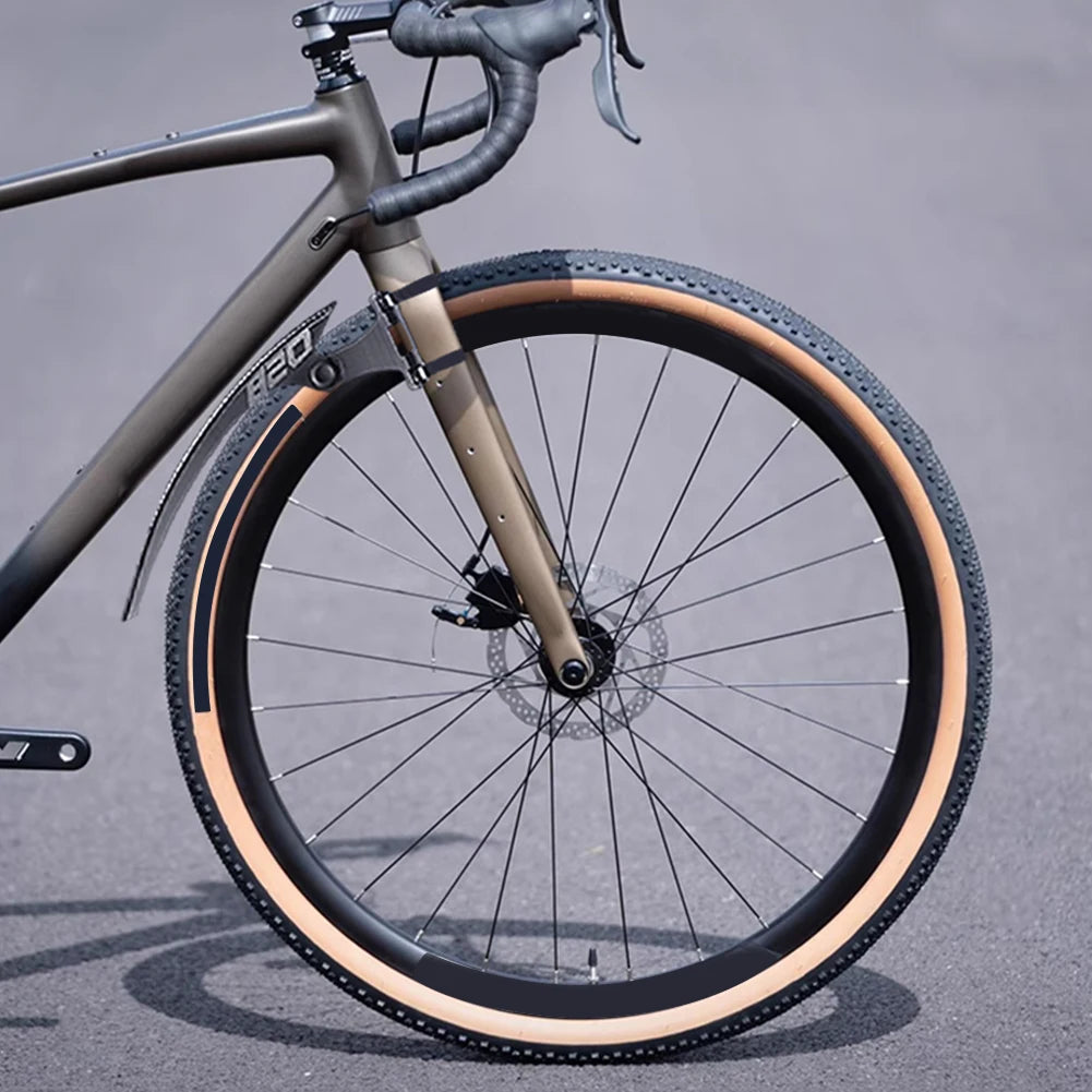 Cycling Mud Flaps Strong Toughness Bike Tire Wheel Mudguard Lightweight Road Bike Wheel Fenders for Front Rear Wheels Below 50mm