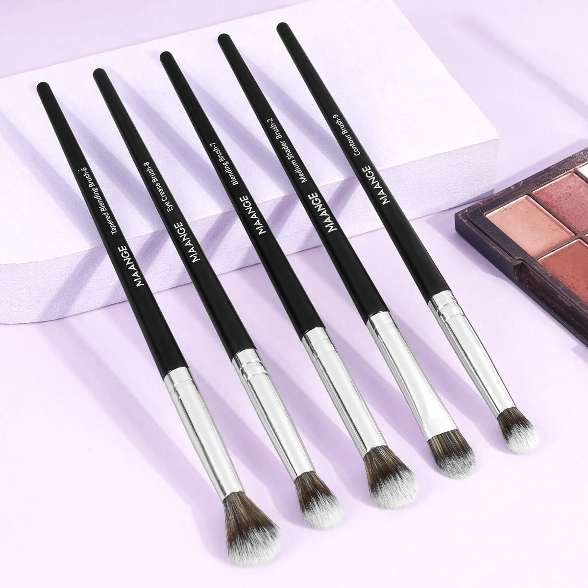 MAANGE 5 Piece Eye Shadow Brush Set for Flawless Makeup - Smarsty