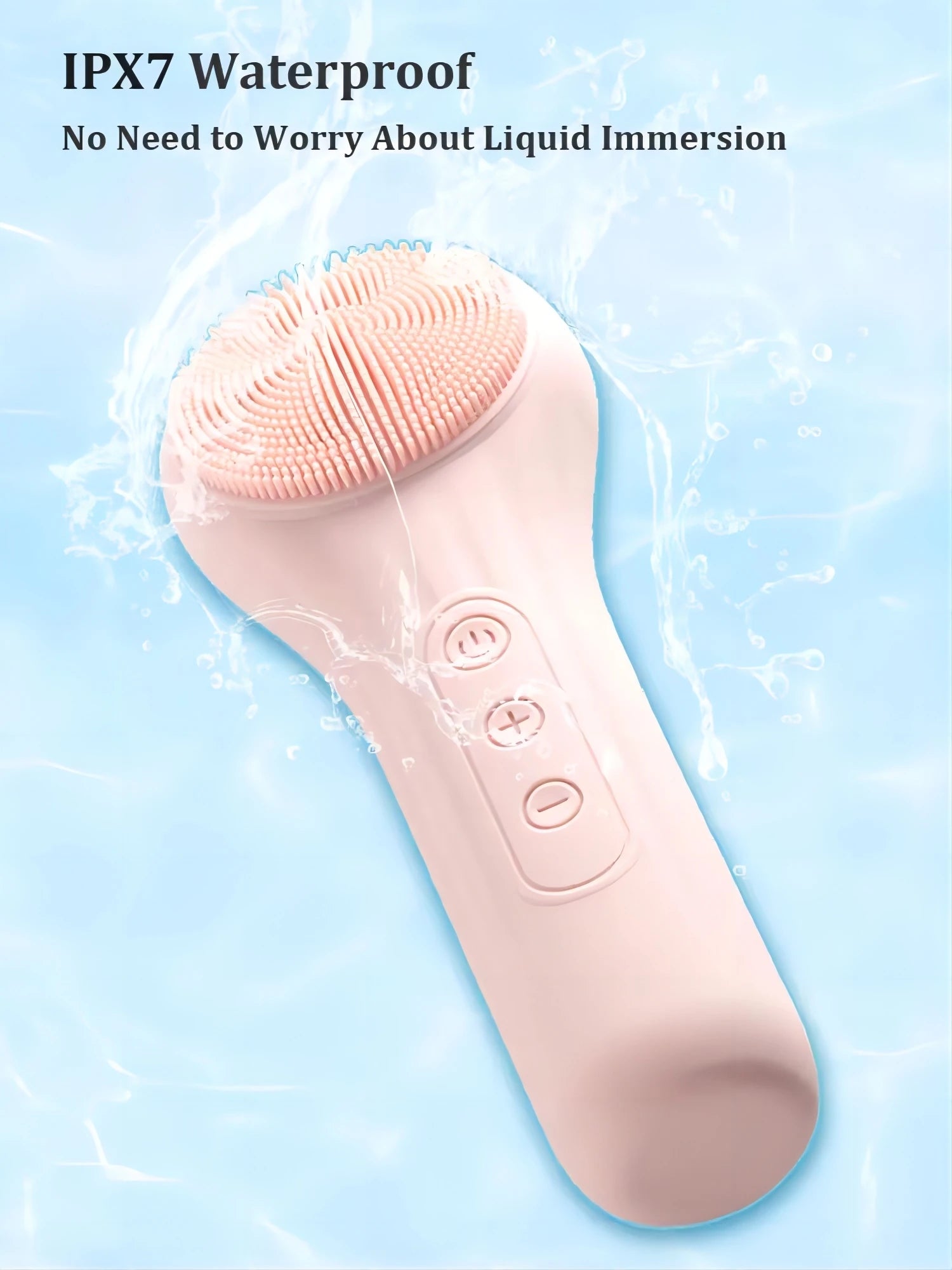 Electric Silicone Face Scrubber with Heating Vibration - Smarsty