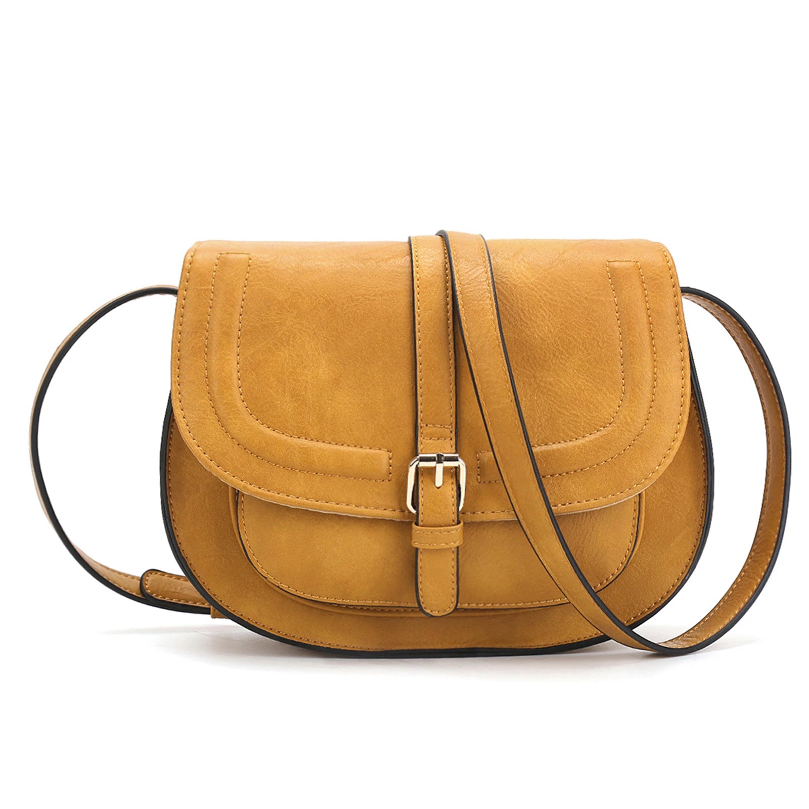 Boho Faux Leather Crossbody Bag For Women With Strap - Smarsty