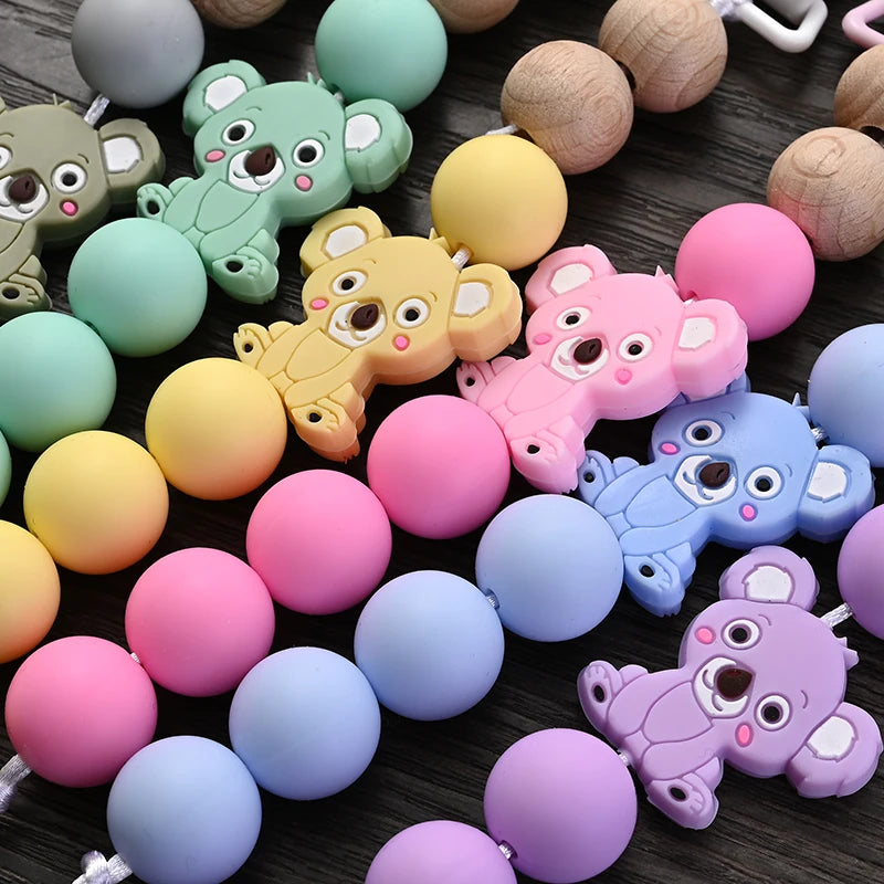 Baby Soother Plastic Pacifier Clip Animal Cartoon Silicone Dummy Holder Chain For Baby Nipple Chain Nursing Chew Toy Shower Gift by Smarsty