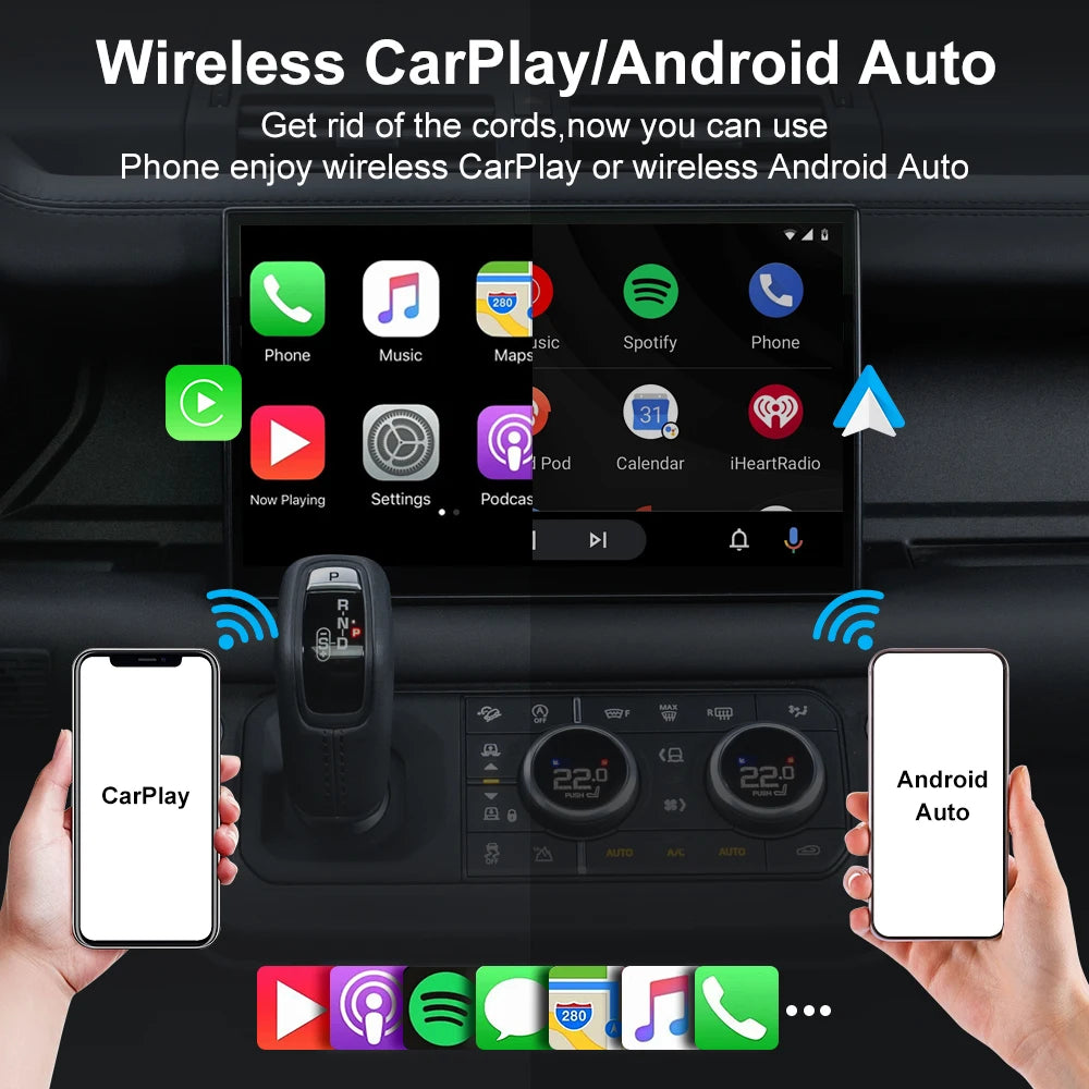 NEW Wireless CarPlay Android Auto Wireless Adapter Smart Mini Box Plug and play Connect Universal for Nissan Wireless Adapter - Smarsty