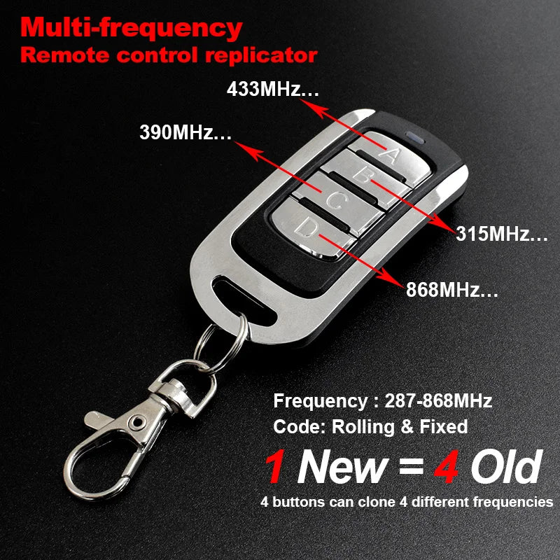 Multi Frequency Garage Door Remote Control Cloner - Smarsty