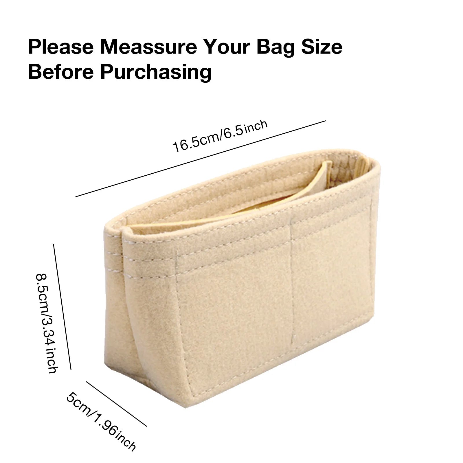 Bag Organizer For Longchamp Mini Bag Storage Bag The Liner Bag Felt Purse Insert Handbag Liner Bag