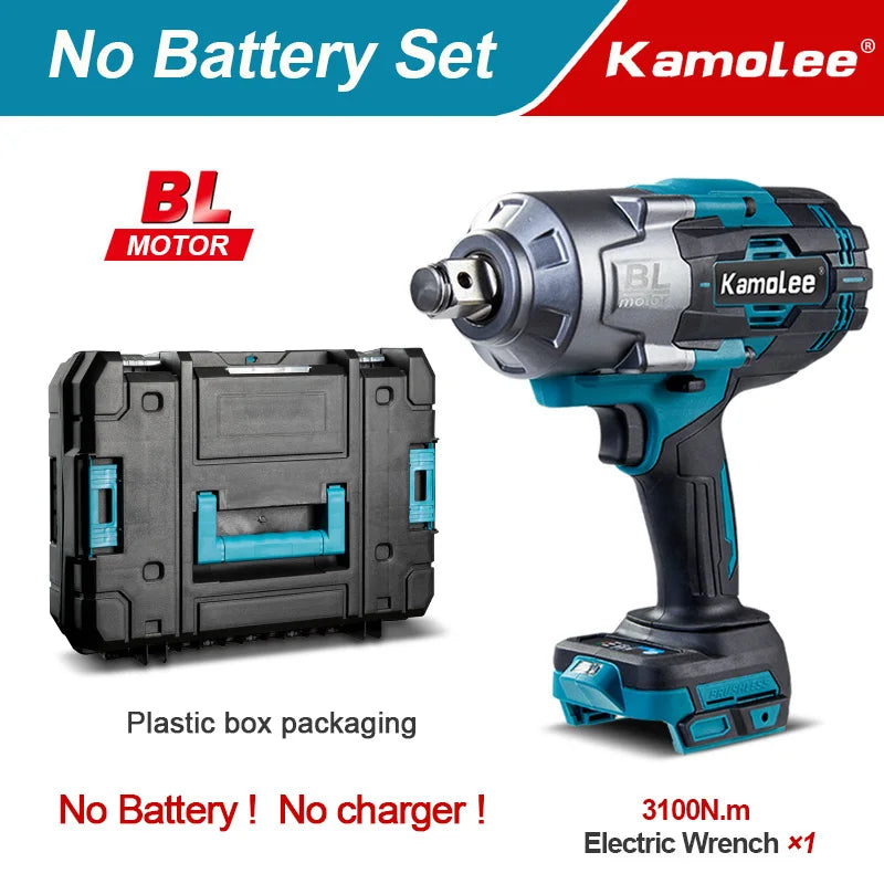 Kamolee 3100NM Brushless Electric Impact Wrench - Smarsty