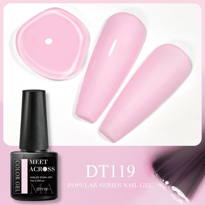 Pink Dried Flower Gel Nail Polish for Fairy Nail Art - Smarsty