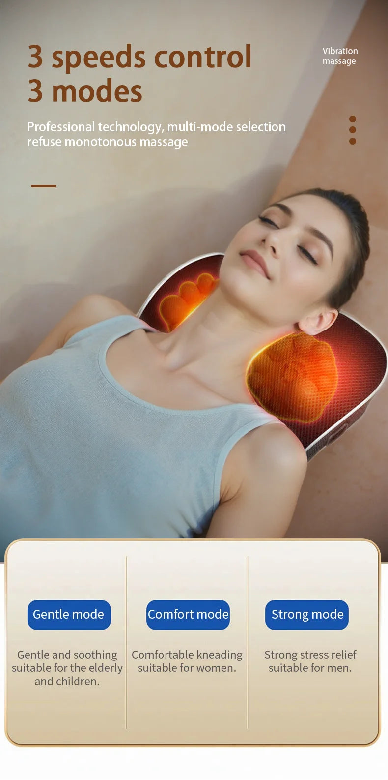 Electric Shiatsu Neck and Back Massager with Heating - Smarsty