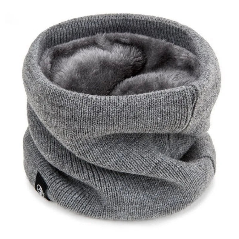Knitted Neck Warmer Sports Scarf Fashion Soft Women Men Face Cover Winter Skating Running Hiking Scarves Thick Cold-proof Collar - Smarsty