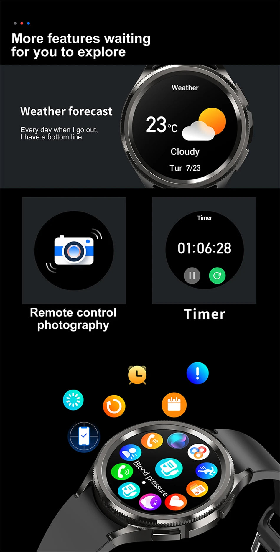 Samsung Galaxy Watch6 Classic Smartwatch with GPS and Heart Rate Monitor - Smarsty