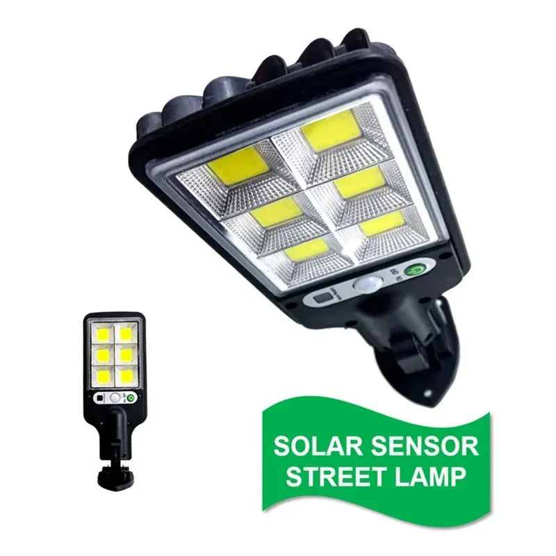 Solar LED Wall Lamp with Human Body Sensor for Outdoor Use - Smarsty